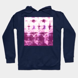 Pink Shibori Stripes Hoodie